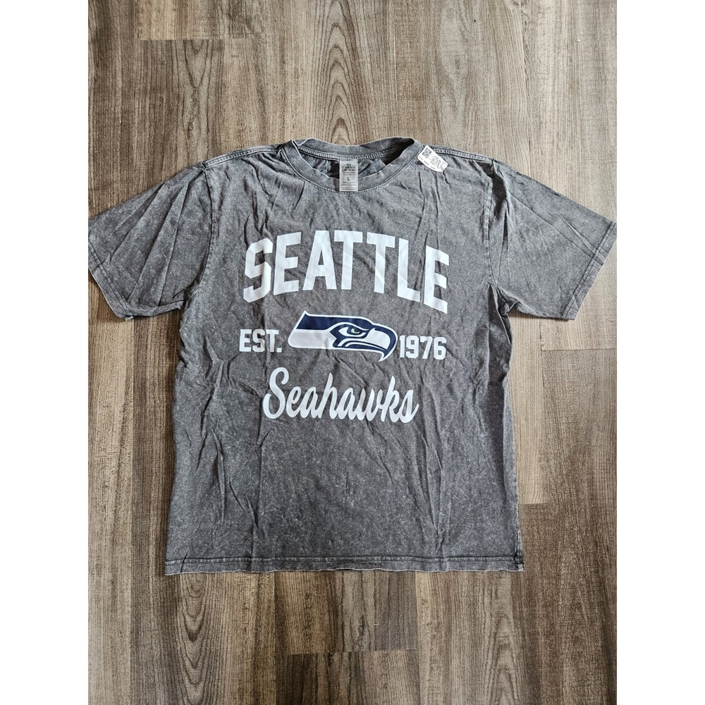 Seattle Seahawks Gameday Couture T Shirt Gray Size L